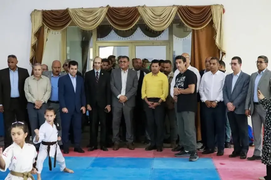 النائب محمد عبد العزيز يشارك في جولة وزير الشباب والرياضة ومحافظ القليوبية بنادي العبور ومركز التنمية الشبابية