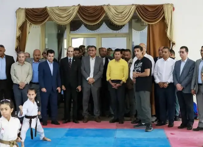النائب محمد عبد العزيز يشارك في جولة وزير الشباب والرياضة ومحافظ القليوبية بنادي العبور ومركز التنمية الشبابية