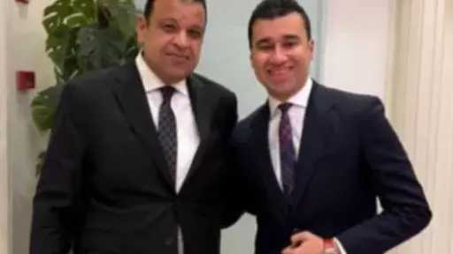 المستشار محمد العدلي يهنئ اللواء علاء بشندي ابو الدهب لتجديد الثقه