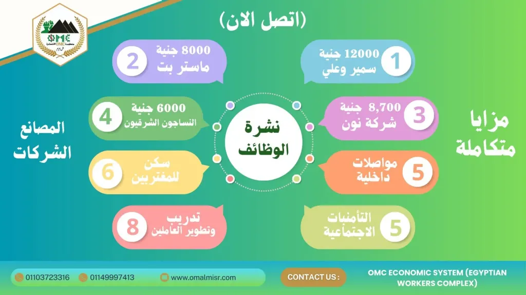 نشرة الوظائف : 12,000 جـ في "سمير وعلي"، 8,000 جـ في "ماستر بت"، و 8,700 جـ في "نون"و6000 جـ في "النساجون الشرقيون"