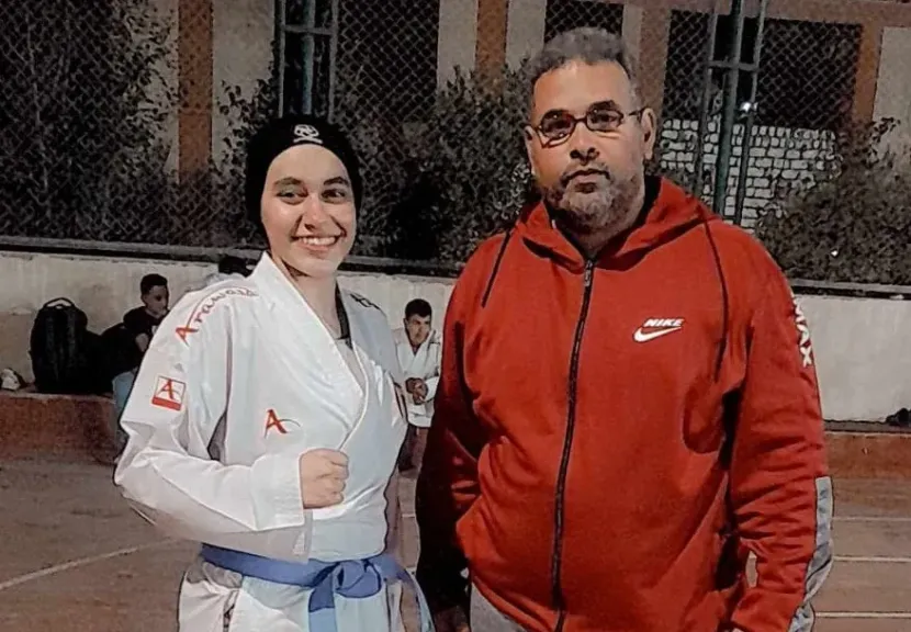 ” شهد ” بنت سوهاج تحصد المركز الخامس على مستوى الجمهورية لبطولة  ” الكاراتيه فتيات -فردي و جماعي”