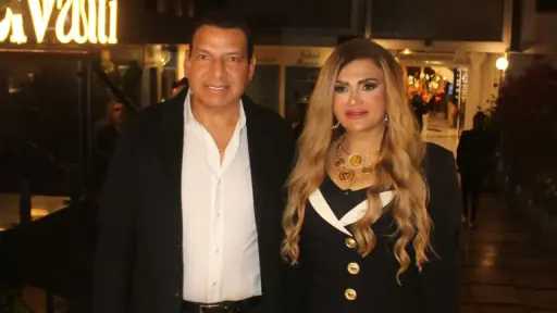 سيدة الأعمال ميرفت عطالله تحتفل بعيد ميلاد رجل الأعمال محي بدراوي