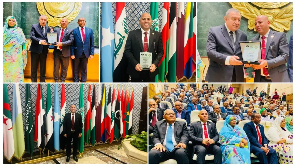 تكريم عربي للمهندس هيثم حسين بجامعة الدول العربية تقديراً لجهوده في خدمة النازحين وإعادة الإعمار