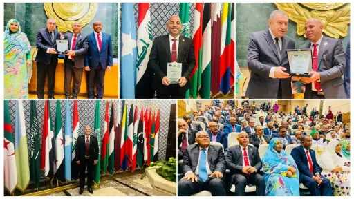 تكريم عربي للمهندس هيثم حسين بجامعة الدول العربية تقديراً لجهوده في خدمة النازحين وإعادة الإعمار