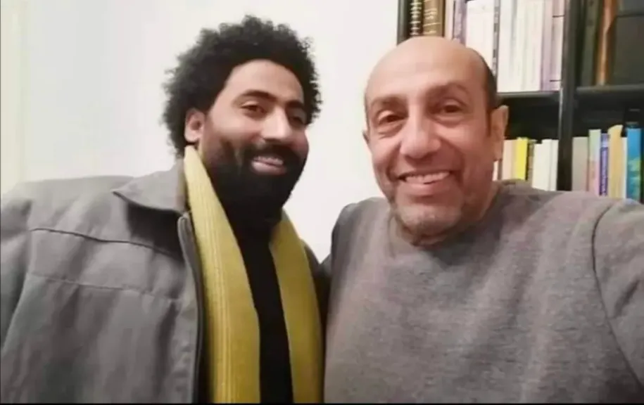 المخرج أحمد بوجي والفنان أحمد صيام داخل بلاتوه التصوير